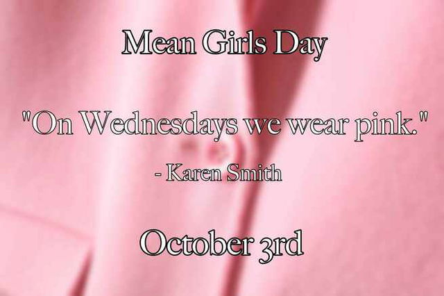 on Wednesdays we wear pink