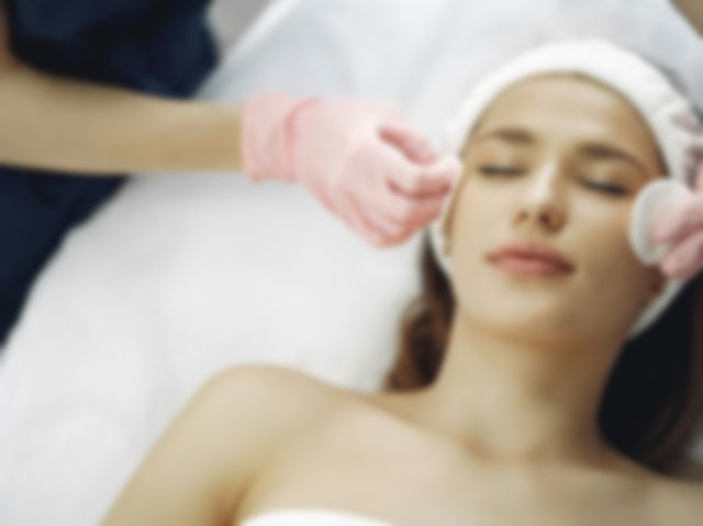 Woman Getting a Facial Treatment