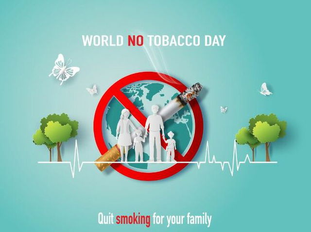 A Poster Of World On Tobacco Day