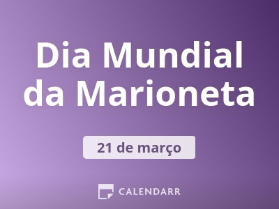 Dia Mundial da Marioneta