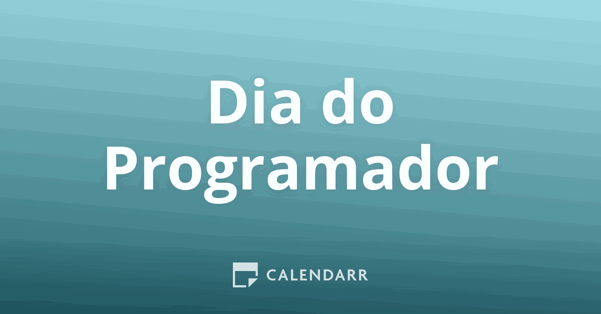 Dia do Programador 12 de Setembro de 2024 Calendarr