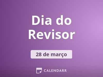Dia do Revisor