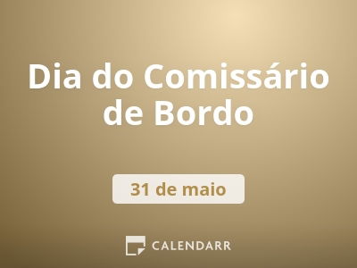 Dia do Comissário de Bordo