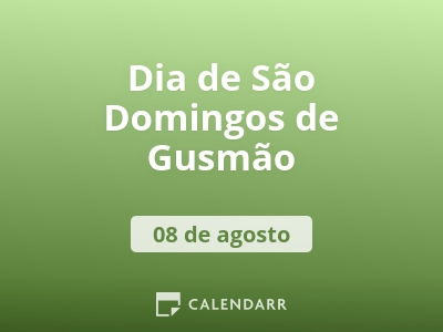 Dia de São Domingos de Gusmão