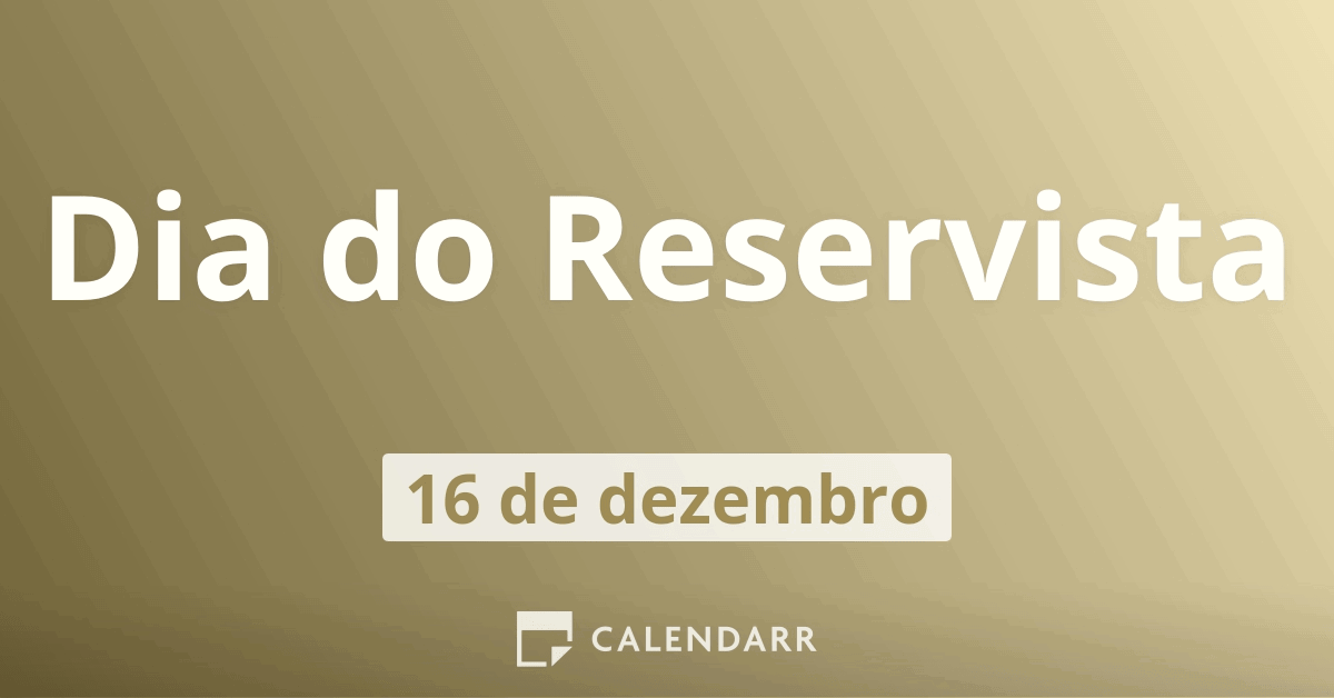 Exército Brasileiro - 16 de dezembro - Dia do Reservista. Parabéns