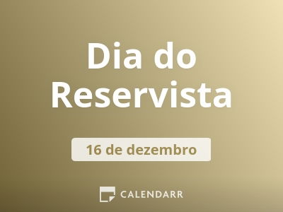 Exército Brasileiro - 16 de dezembro - Dia do Reservista. Parabéns