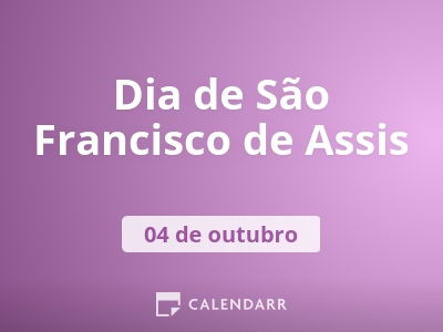 Dia de São Francisco de Assis