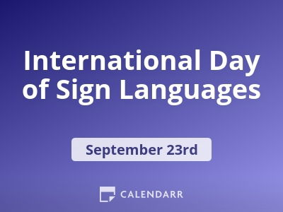 International Day of Sign Languages