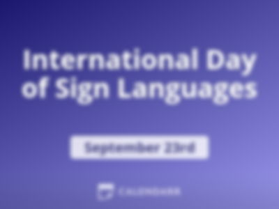 International Day of Sign Languages