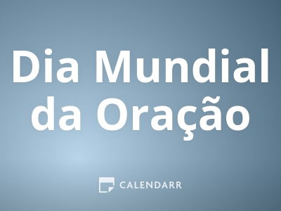Dia Mundial da Oração