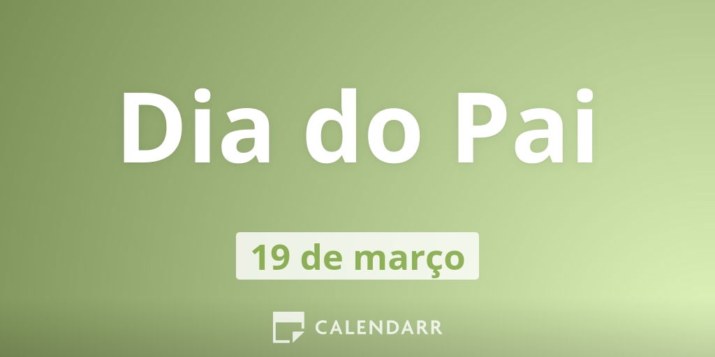 Dia Do Pai 19 De Marco Calendarr