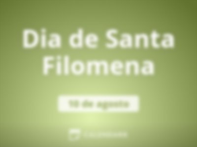 Dia de Santa Filomena