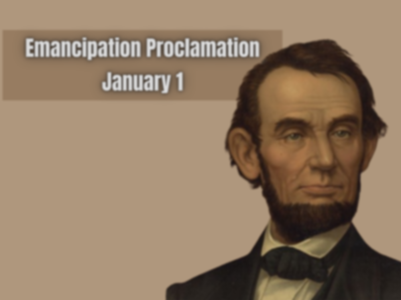 Emancipation Proclamation Anniversary