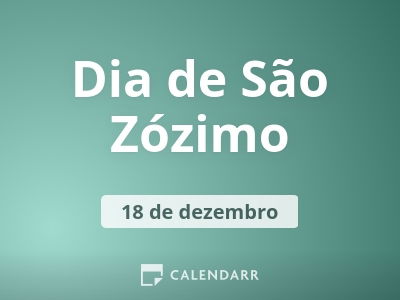 Dia de São Zózimo