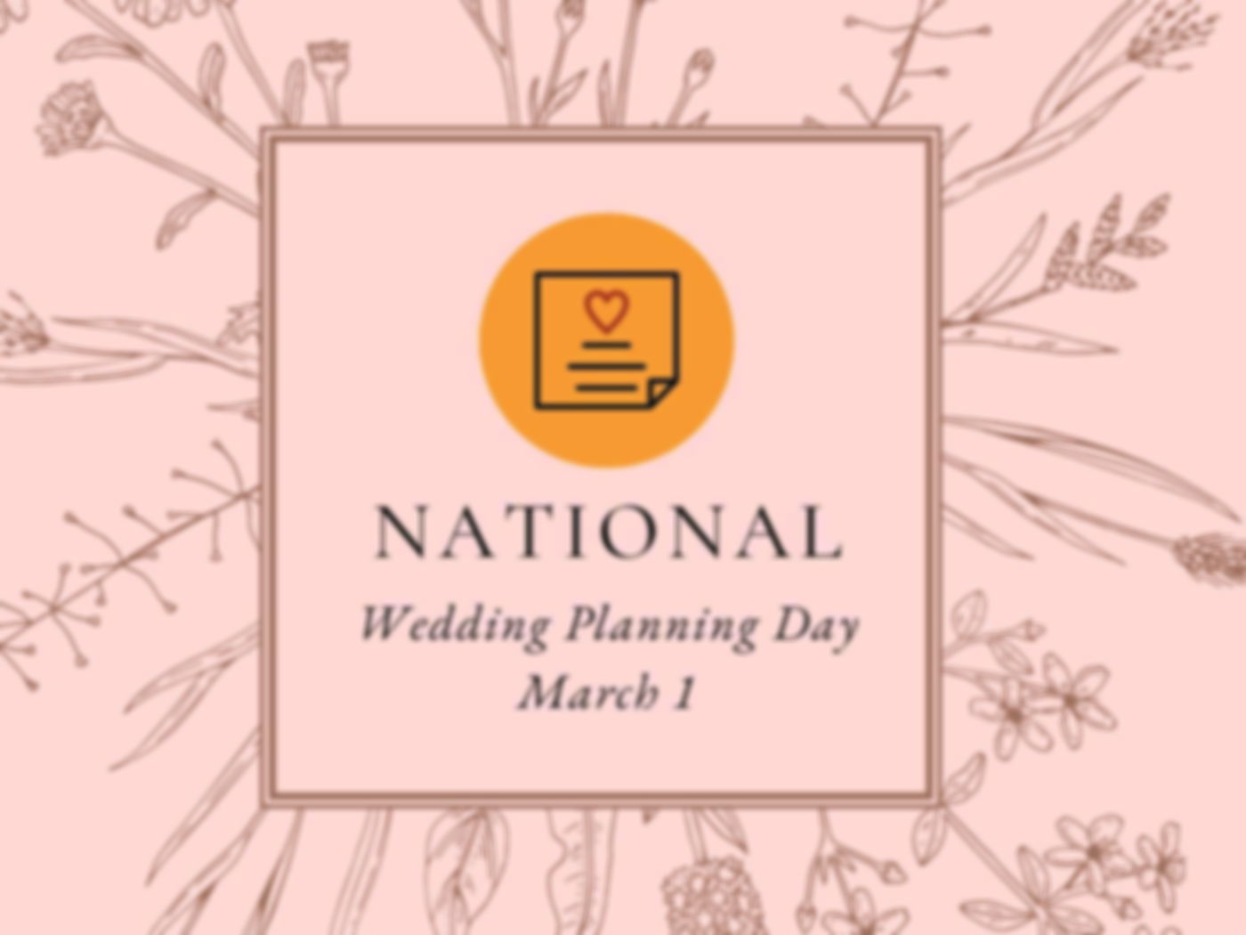 National Wedding Planning Day