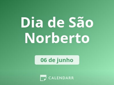 Dia de São Norberto