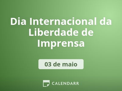 Dia Internacional da Liberdade de Imprensa