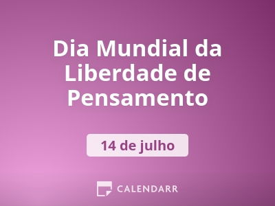 Dia Mundial da Liberdade de Pensamento