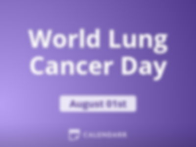 World Lung Cancer Day