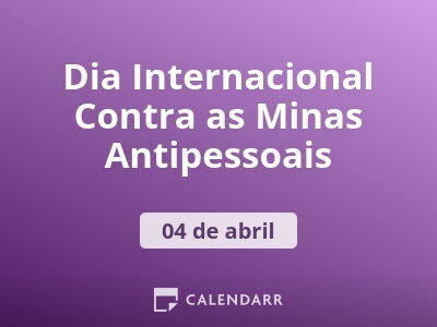 Dia Internacional Contra as Minas Antipessoais
