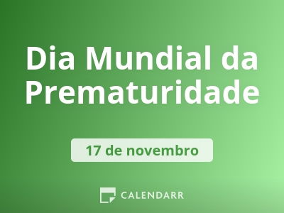 Dia Mundial da Prematuridade