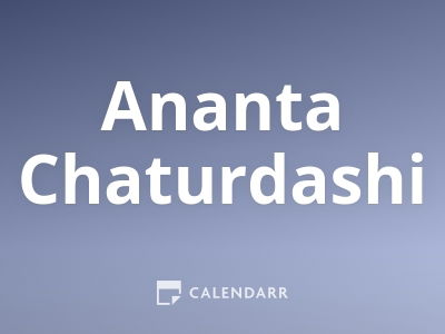 Ananta Chaturdashi