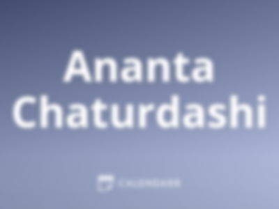 Ananta Chaturdashi