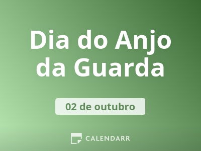 Dia do Anjo da Guarda