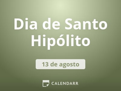 Dia de Santo Hipólito