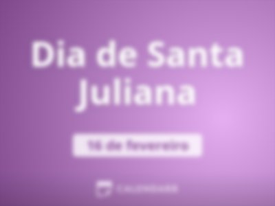 Dia de Santa Juliana