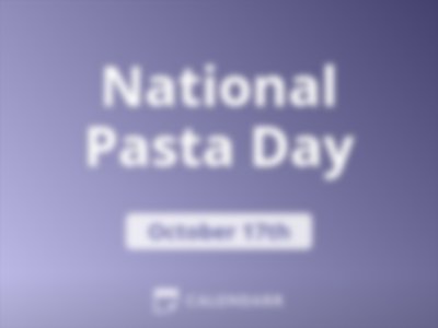 National Pasta Day