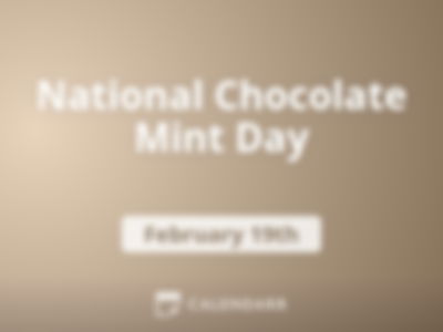 National Chocolate Mint Day