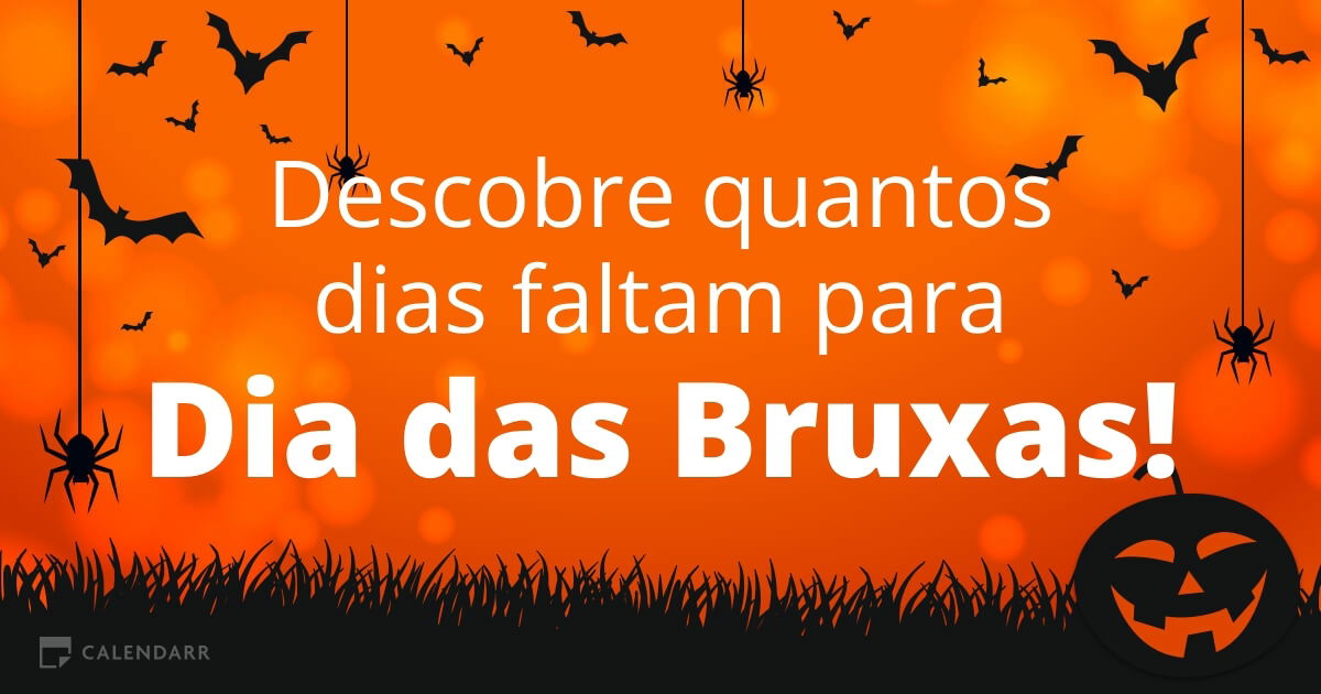 Descobre quantos dias faltam para Dia das Bruxas Calendarr