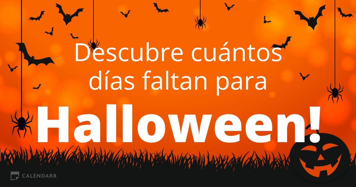 Descubre cuántos días faltan para Halloween Calendarr