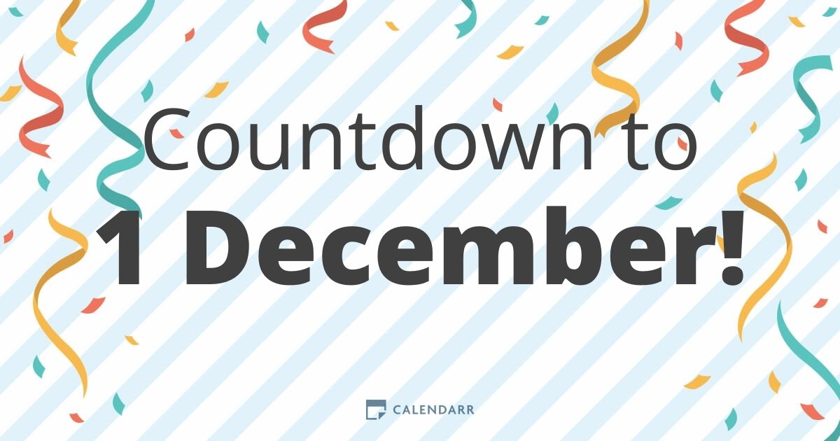 Countdown to 1 December Calendarr