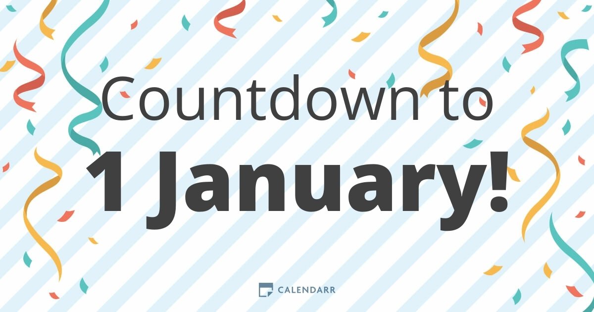 Countdown to 1 January Calendarr