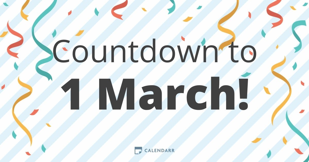 Countdown to 1 March Calendarr