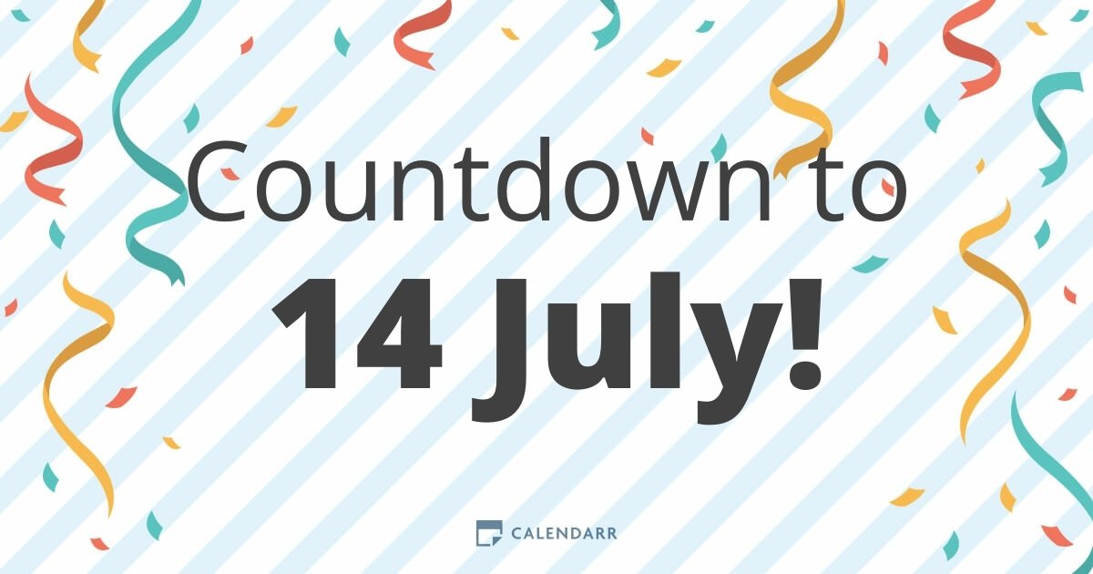Countdown to 14 July Calendarr