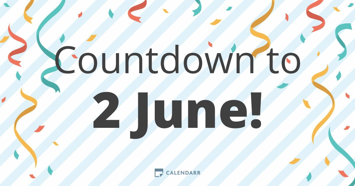 Countdown to 2 June Calendarr