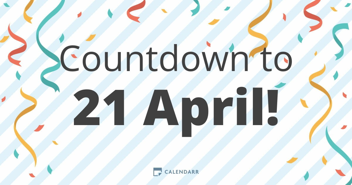 Countdown to 21 April Calendarr