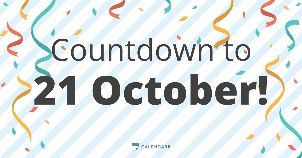 Countdown to 21 October Calendarr