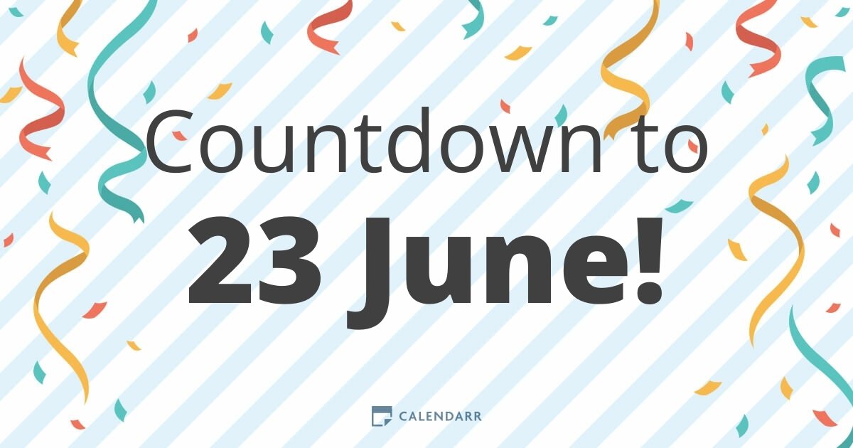 Countdown to 23 June Calendarr