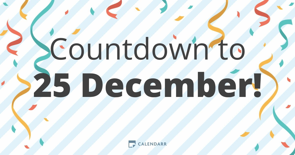 Countdown To 25 December Calendarr