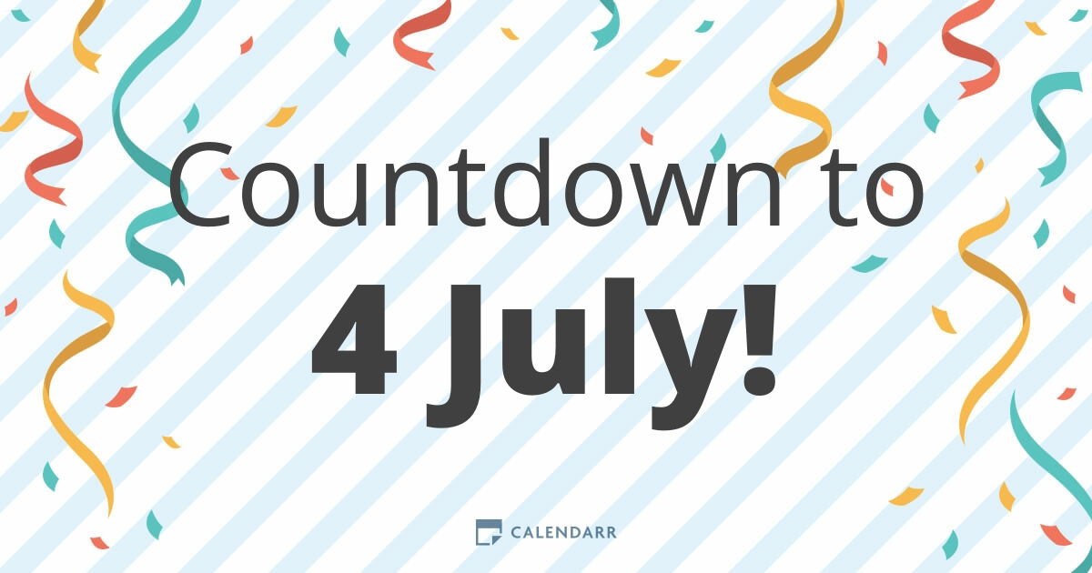 Countdown to 4 July - Calendarr