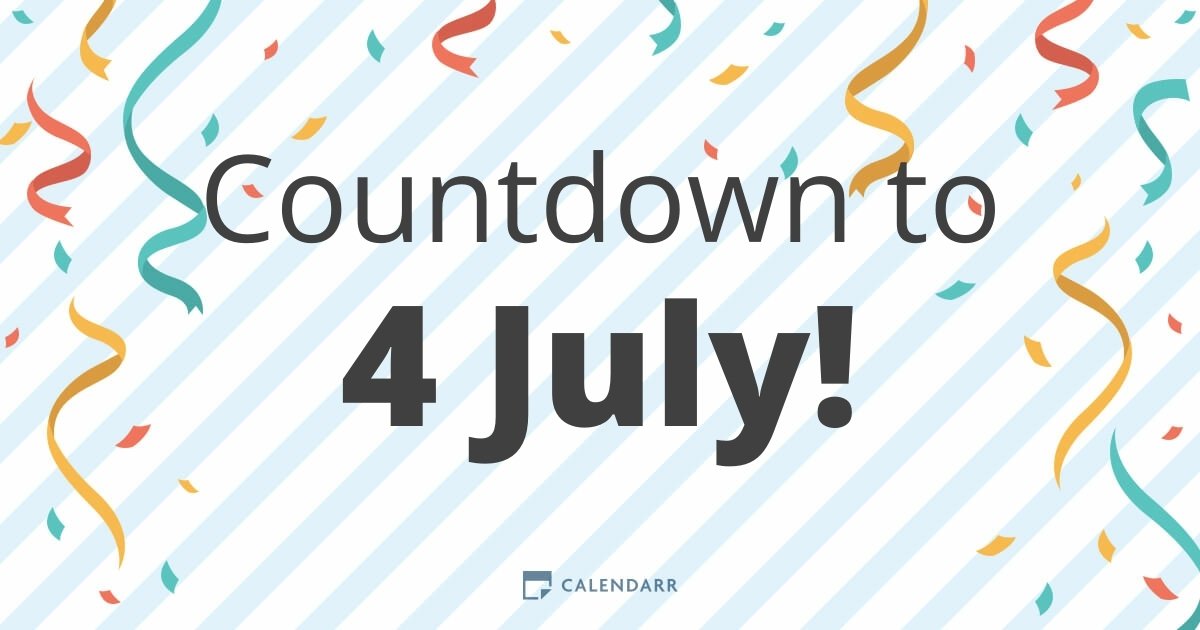 Countdown to 4 July Calendarr