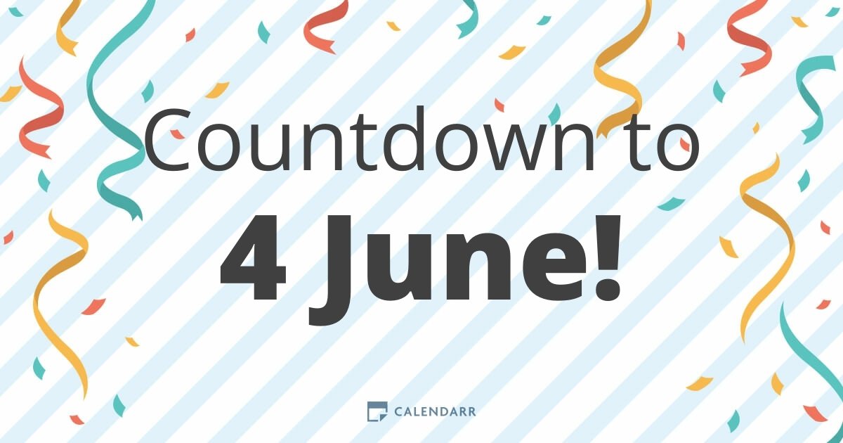 Countdown to 4 June Calendarr