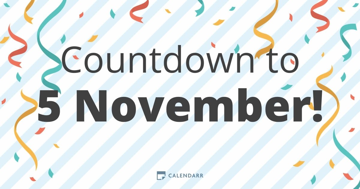Countdown to 5 November Calendarr