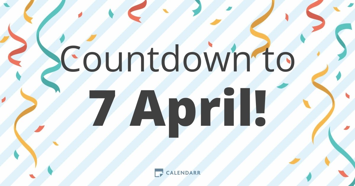 Countdown to 7 April Calendarr