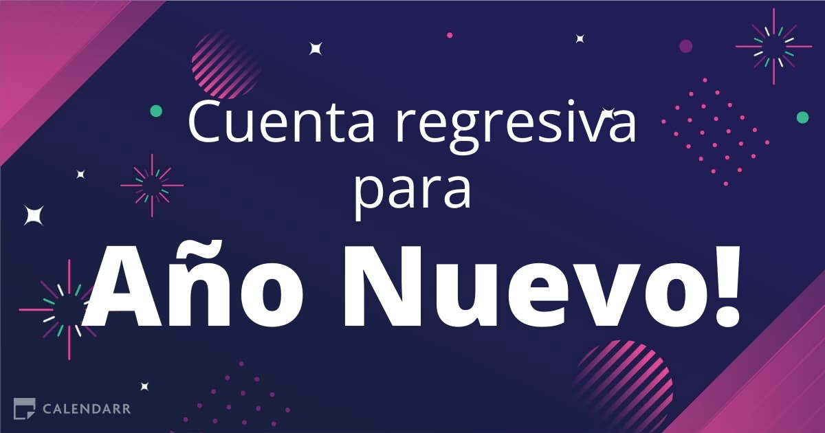 Día De Año Nuevo Cuenta Regresiva