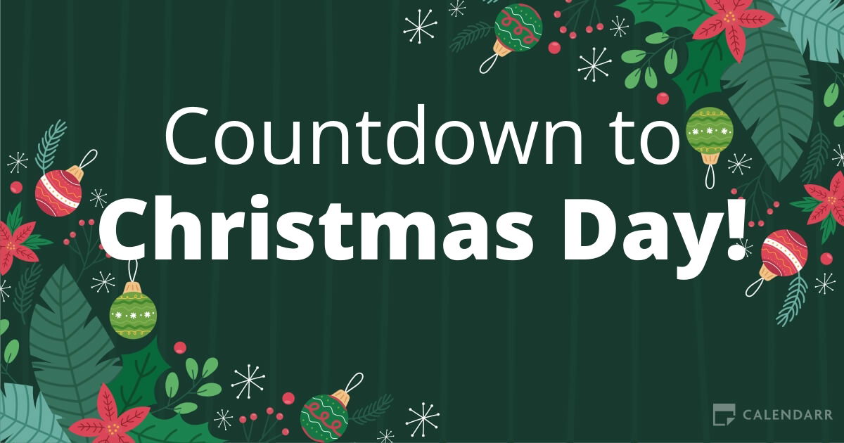 Countdown to Christmas Day Calendarr